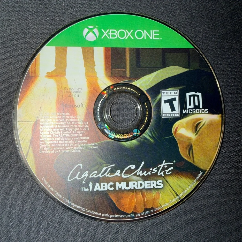 Microsoft Xbox One Agatha Christie The ABC Murders Video Game Rated T For Teen U